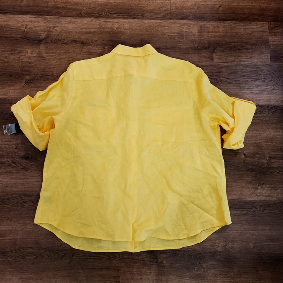 Ralph Lauren Yellow Casual Button Down Shirt - Picture 2 of 4